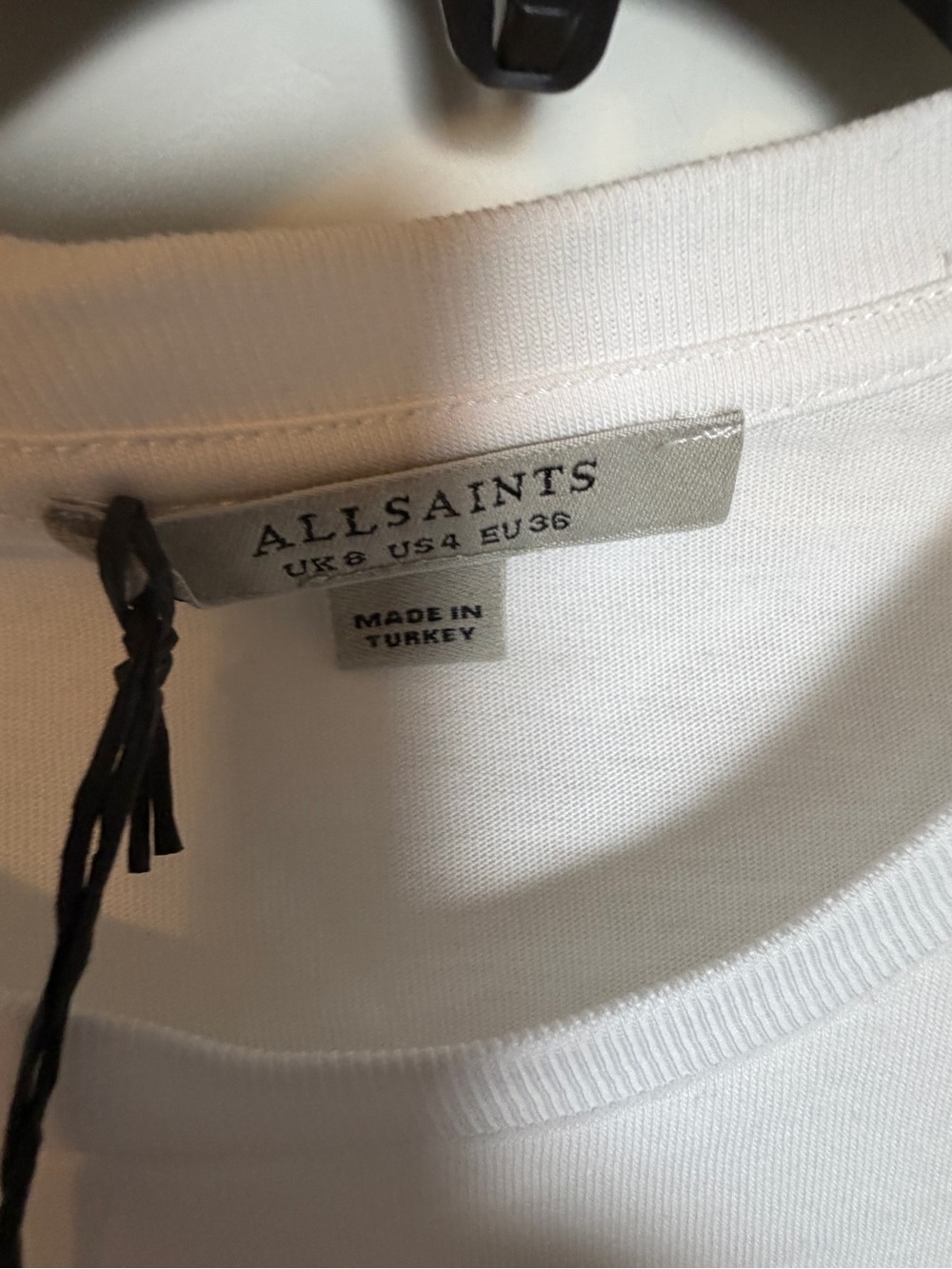 NWT All Saints Lace Inset Tee - Picture 5 of 9